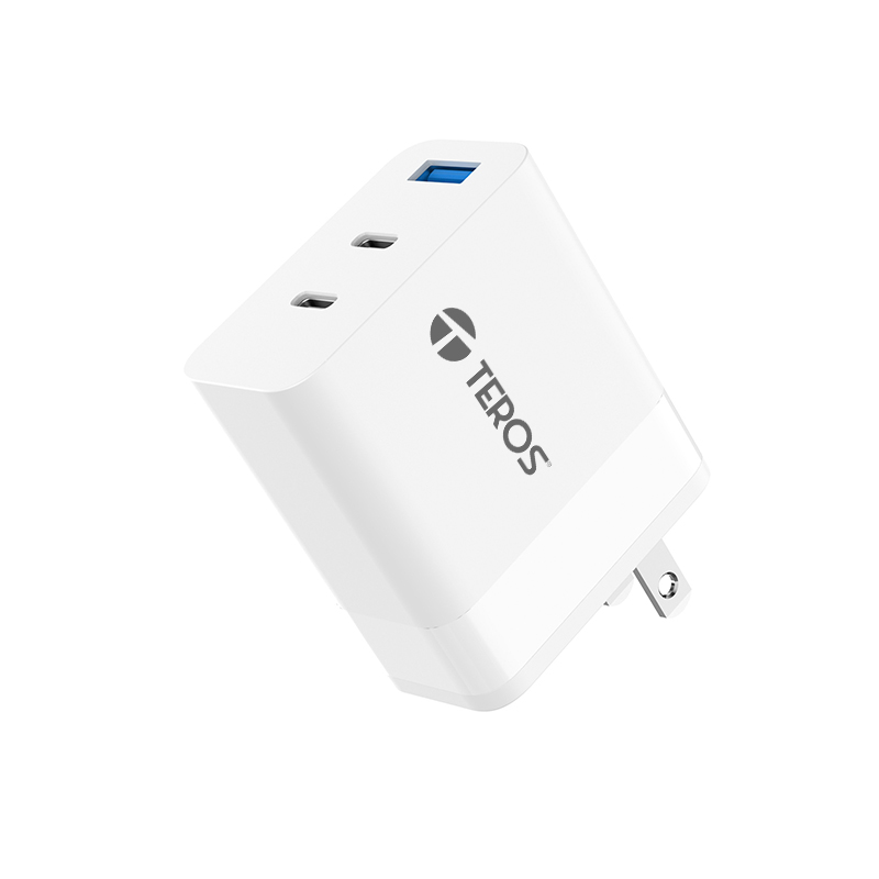 Adaptador de corriente Teros TE-70207W, GaN, PD 65W, BLANCO