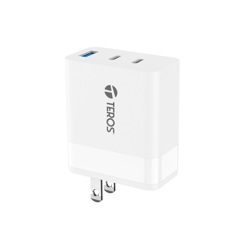 Adaptador de corriente Teros TE-70207W, GaN, PD 65W, BLANCO