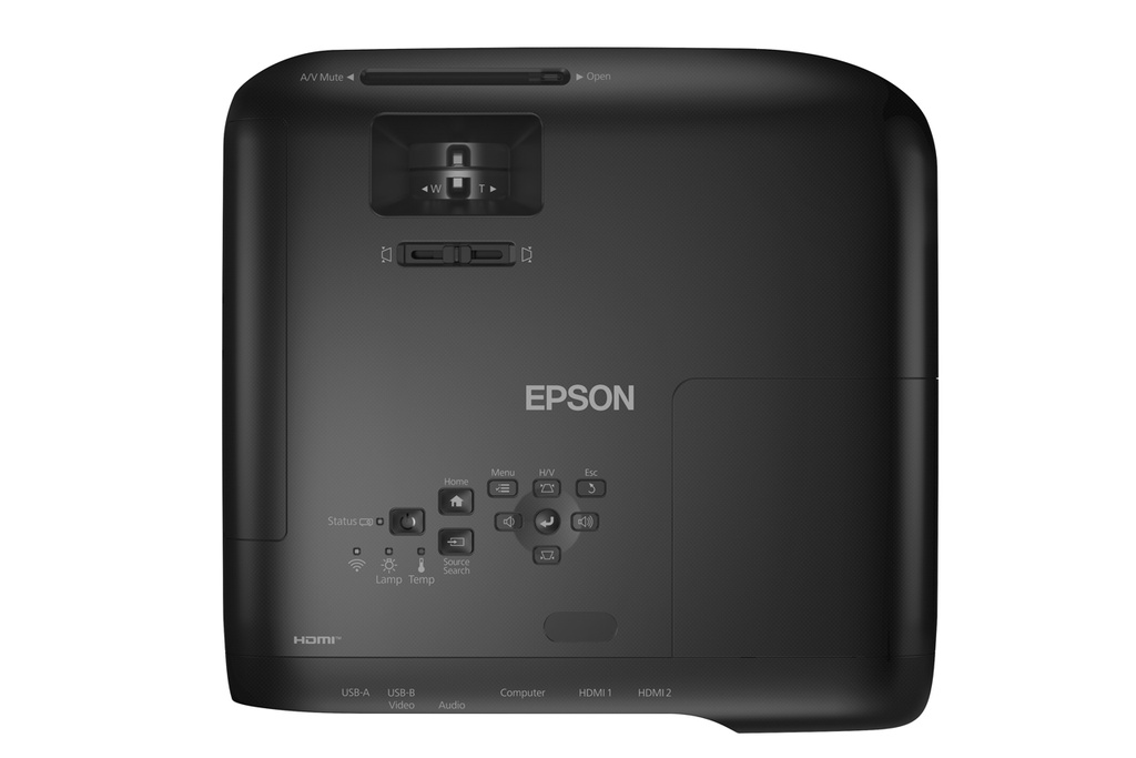 Proyector Epson PowerLite FH52+ Inalambrico Portatil, FullHD (1920x1080), HDMI x2, VGA x1, Parlante Monoaural: 16W x1