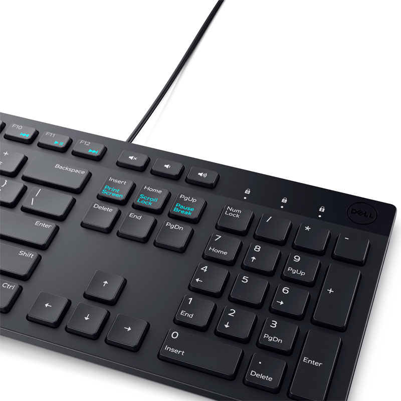 Mouse + Teclado DELL KM300C, Ambidiestro, USB, Optico, 1000 DPI, Color Negro, en Español