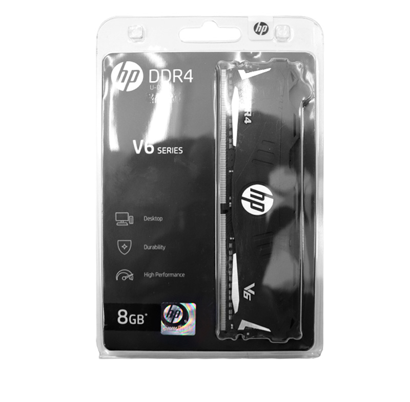 Memoria RAM HP V6 Series, 8GB, DIMM, DDR4, 3200 MHz, PC4-25600, CL-16, 1.35V