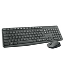 KIT TECLADO + MOUSE LOGITECH INALAMBRICO MK235 WIRELESS (PN: 920-007901)