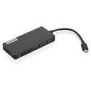 Adaptador de puertos (Hub) Lenovo USB-C, 7-in-1, Color Iron Grey (Gris Hierro)