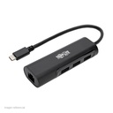 Adaptador Hub USB Type-C, portátil Tripp-Lite U460-003-3A1GB, 3 Puertos USB 3.1, RJ45, 5 Gbps.