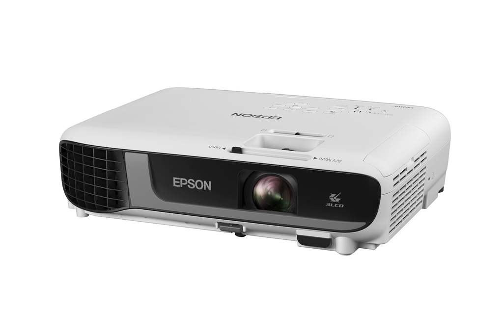 Proyector Epson PowerLite W52+ WXGA 3LCD, Inalambrico HDMI x1, VGA x1, Parlante Monoaural: 2W x1