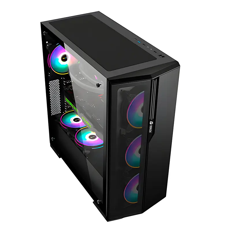 Case Gamer Teros TE-1175N, Mid Tower ATX NEGRO USB 3.0 Audio, Sin Fuente de Poder