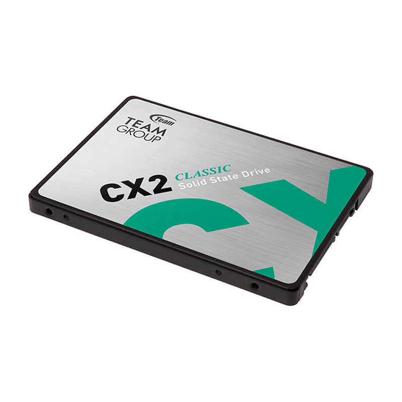 Unidad de estado solido Teamgroup CX2, 256GB, SATA 6.0 Gb/s, 2.5", ECC, DC +5V