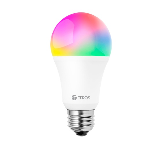 [TE9103RGB] FOCO SMART TEROS LED RGB, TE9103RGB, 9W, TEMPERATURA COLOR 3000K-6000K, BLANCO, AMAZON ALEXA // GOOGLE HOME