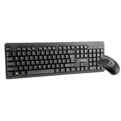 [KBMSWSTE4061N] Kit Inalámbrico Multimendia Teclado + Mouse TE4061N, 2.4GHz, Receptor nano USB, Negro.
