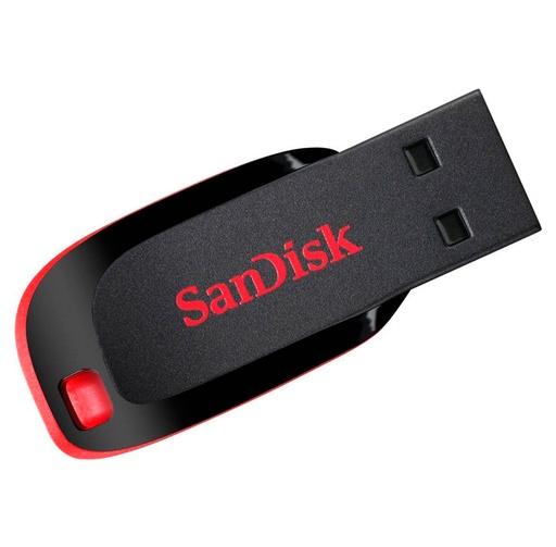 [SDCZ50-016G-B35] Memoria Flash USB SanDisk Cruzer Blade, 16GB, USB 2.0, presentación en colgador.