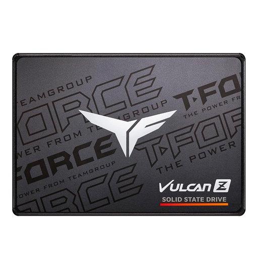 [T253TZ512G0C101] Unidad en estado solido T-FORCE VULCAN Z, 512 GB, SATA 6Gbs, 2.5, Negro, DC +5V