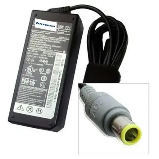 [CARGELEN65WPRA] CARGADOR DE LAPTOP LENOVO GENERICO 7.9*5.5MM 20V 3.25A 65W (PUNTA AMARILLA)