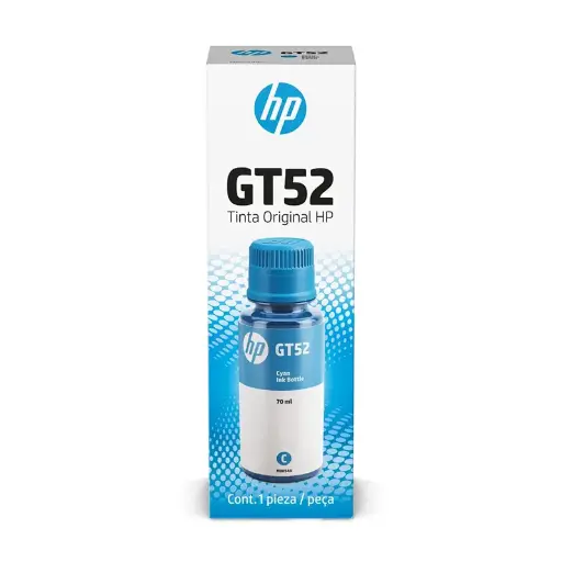 [M0H54AL] BOTELLA DE TINTA HP GT52 CYAN ORIGINAL  (M0H54AL), 70ml